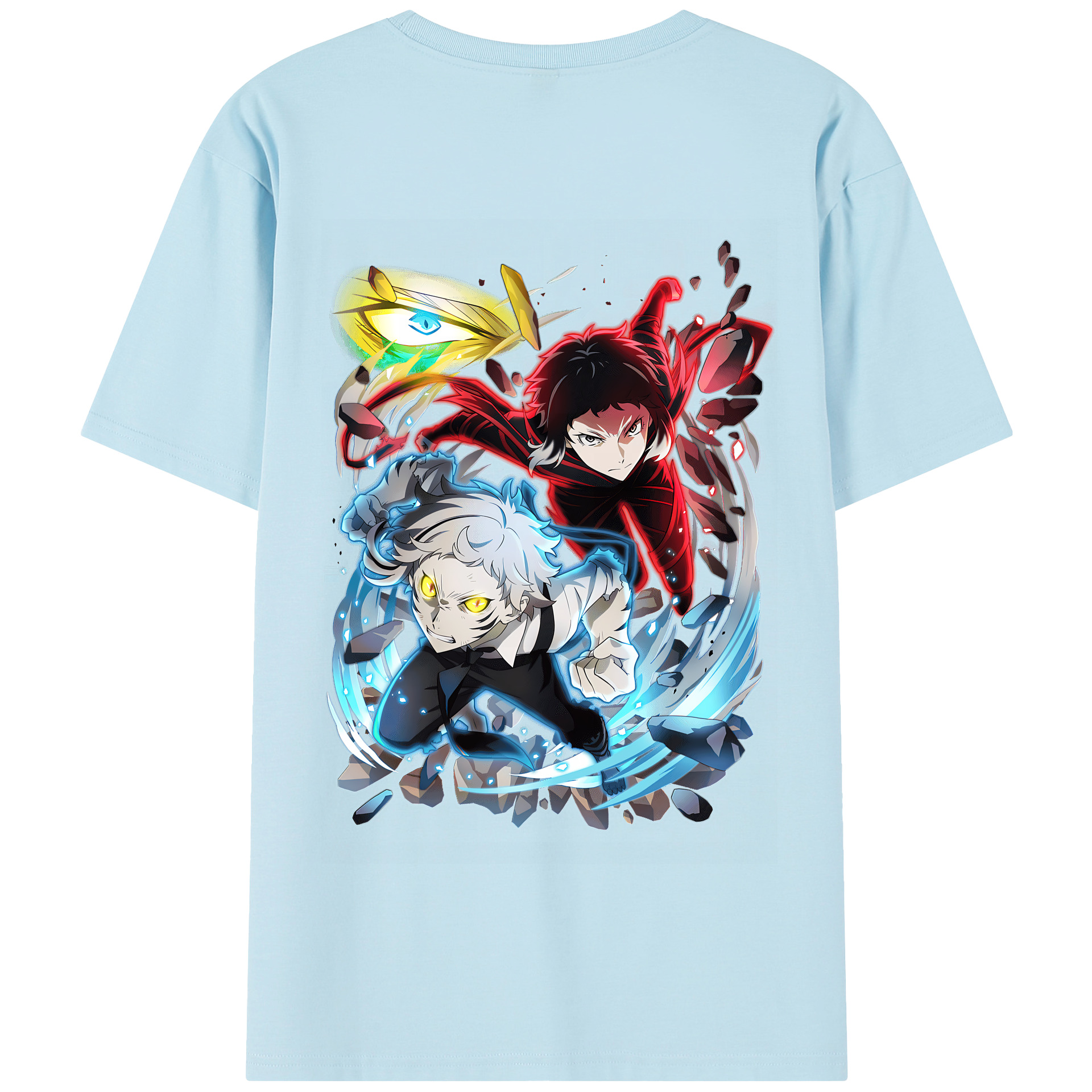 （画像用） 文豪ストレイドッグス Bungo Stray Dogs 綿100％半袖Tシャツ（背面プリント）
